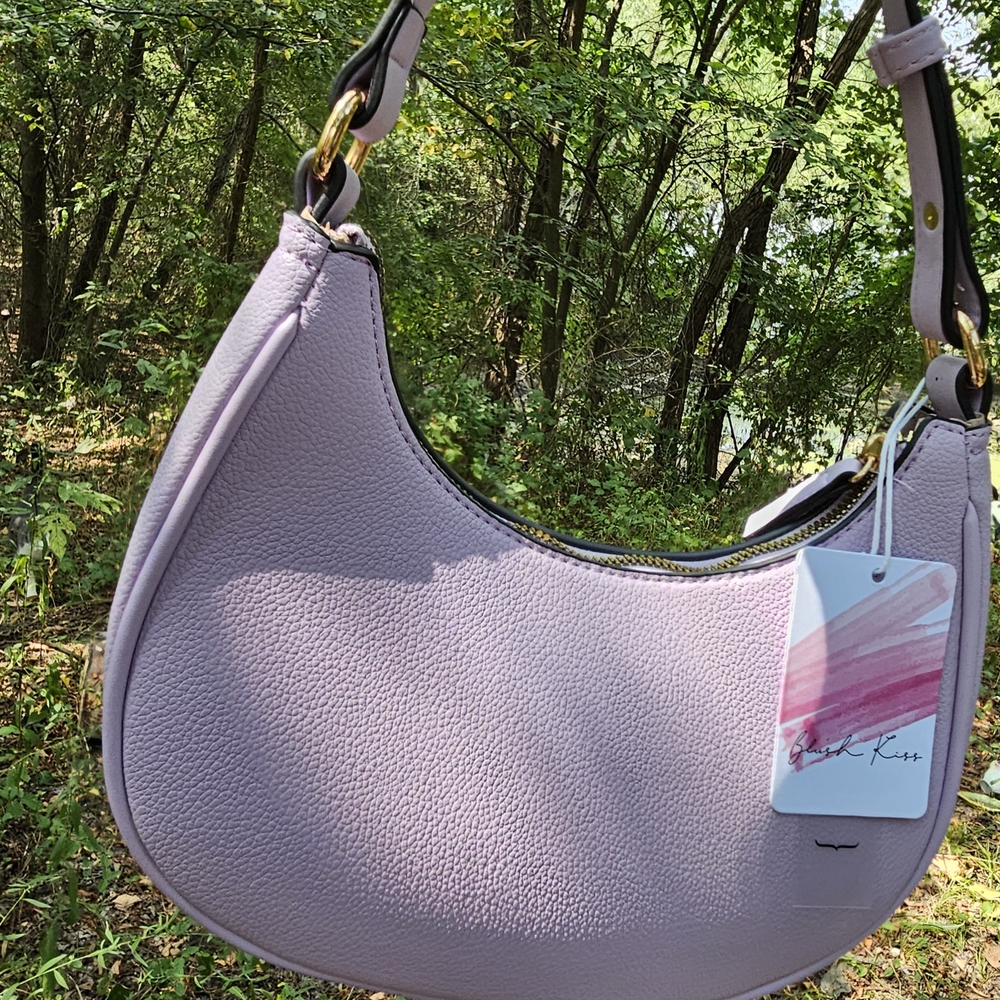 Pastel Purple Blush Kiss Shoulder Bag